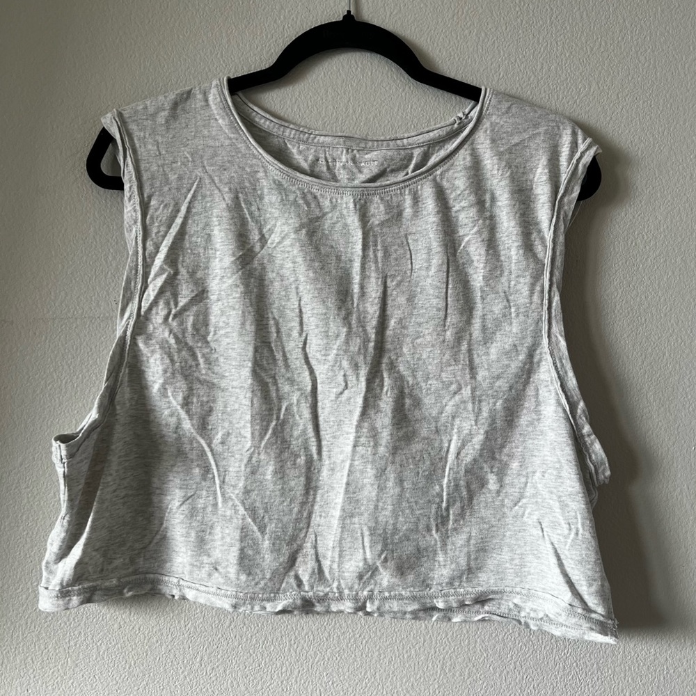 american eagle oversized boxy cropped tank